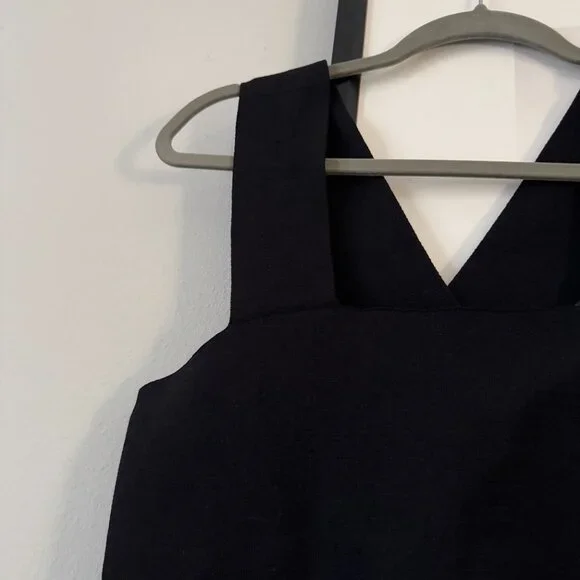 House of Harlow 1960 | NWOT Knit Compression Ribbed Crop Top in Black Size Large - Picture 4 of 7